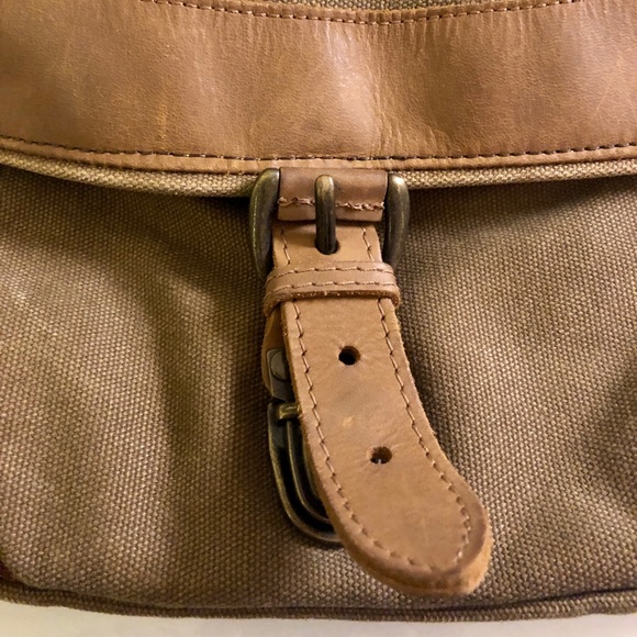 L.L. Bean canvas satchel (brown) - Picture 6 of 8